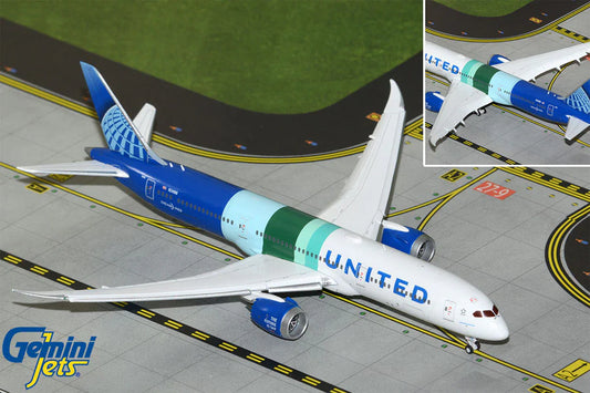 GEMINI JETS B787-9 UNITED AIRLINES "THE FUTURE IS SAF" (FLAPS DOWN) REG: N24988