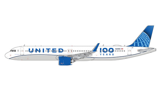 GEMINI JETS A321 NEO UNITED AIRLINES "100 YEARS LIVERY" REG: N44550
