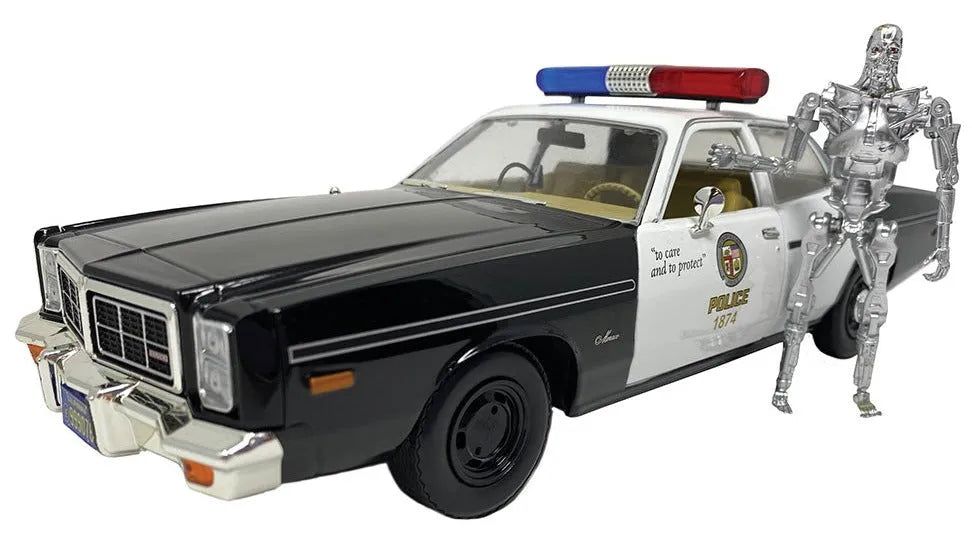GREENLIGHT 1977 DODGE MONACO METROPOLITAN POLICE WITH T-800 ENDOSKELETON