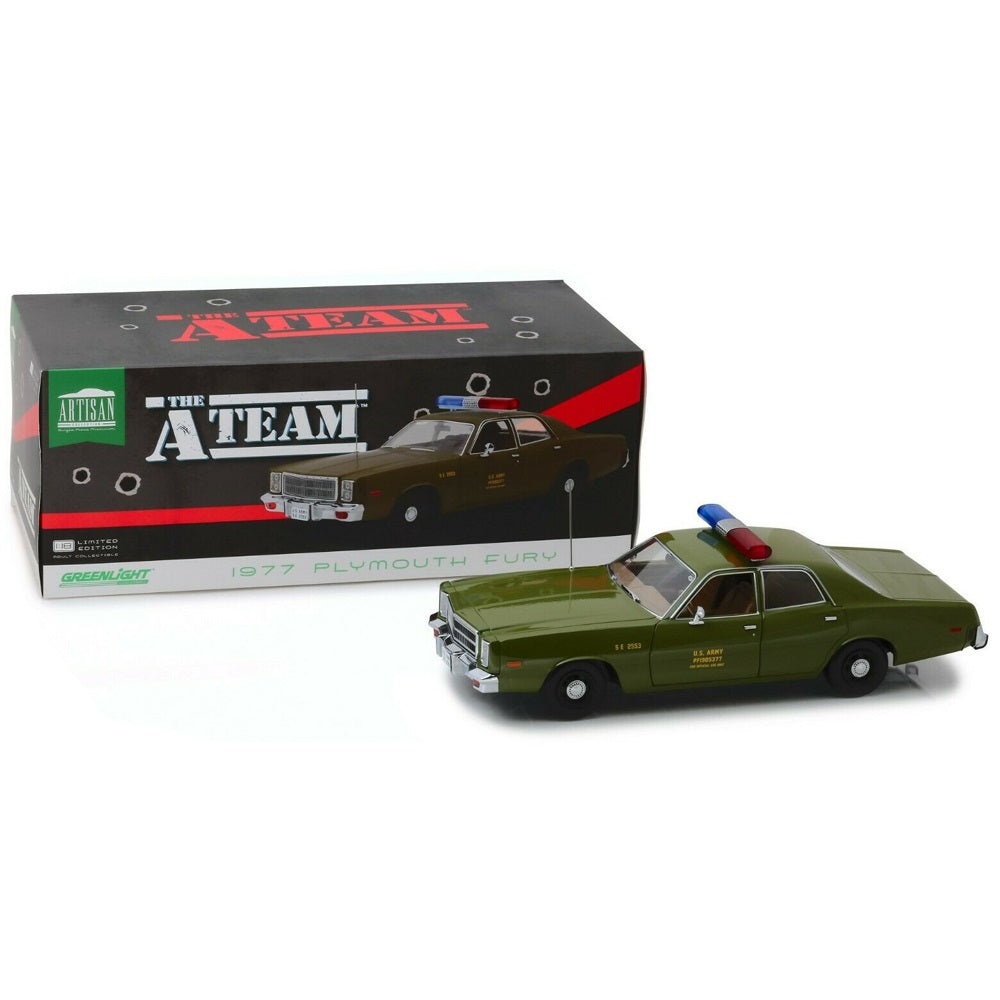 GREENLIGHT 1977 PLYMOUTH FURY U.S. ARMY THE A-TEAM