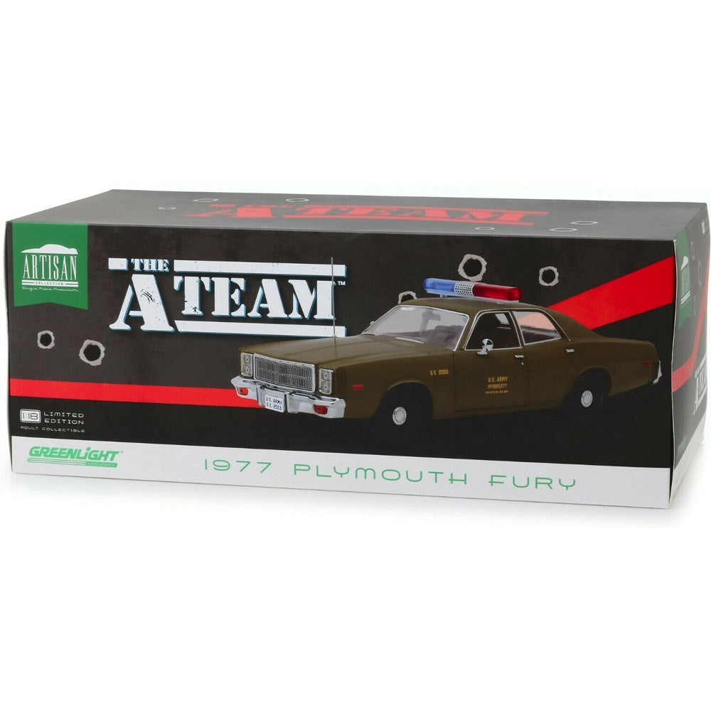 GREENLIGHT 1977 PLYMOUTH FURY U.S. ARMY THE A-TEAM