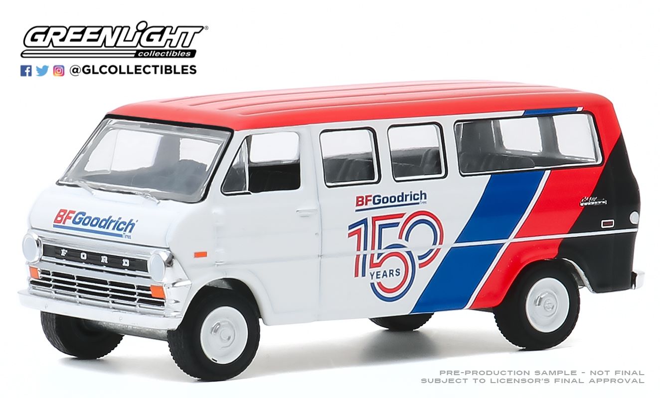 GREENLIGHT 1971 FORD CLUB WAGON - BFGOODRICH 150TH ANNIVERSARY