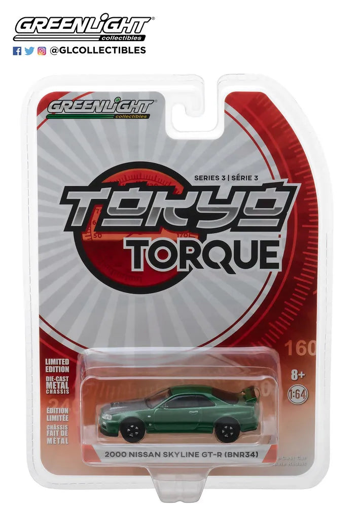 GREENLIGHT 2000 NISSAN SKYLINE GT-R (R34)