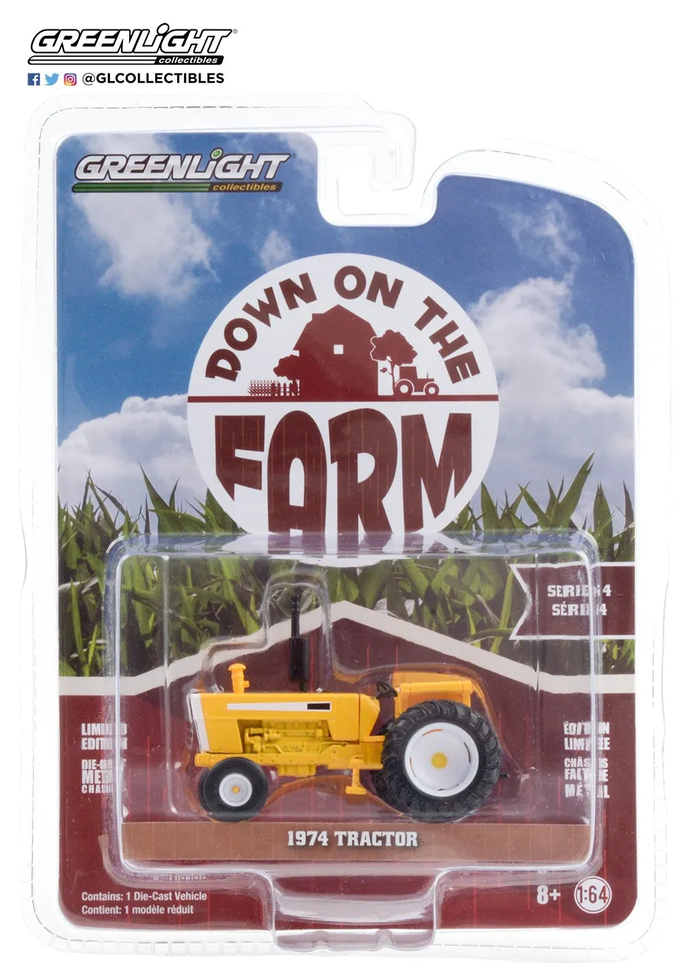 GREENLIGHT 1974 TRACTOR WITH OPEN CAB