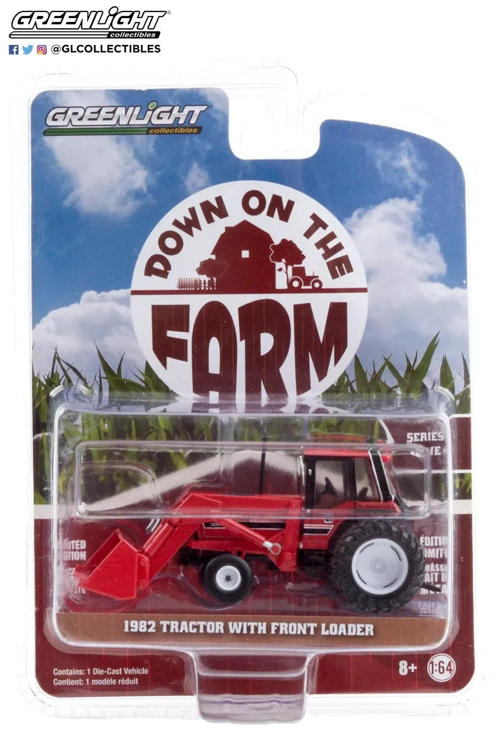 GREENLIGHT 1982 TRACTOR WITH FRONT LOADER