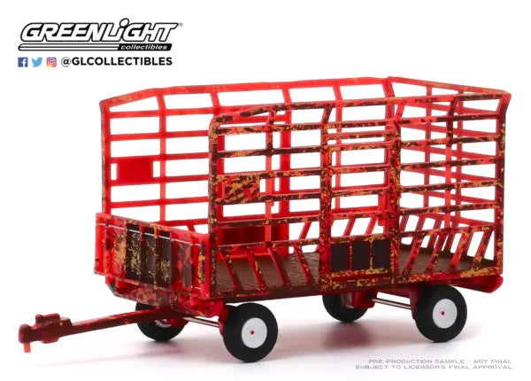 GREENLIGHT BALE THROW WAGON WEATHERED