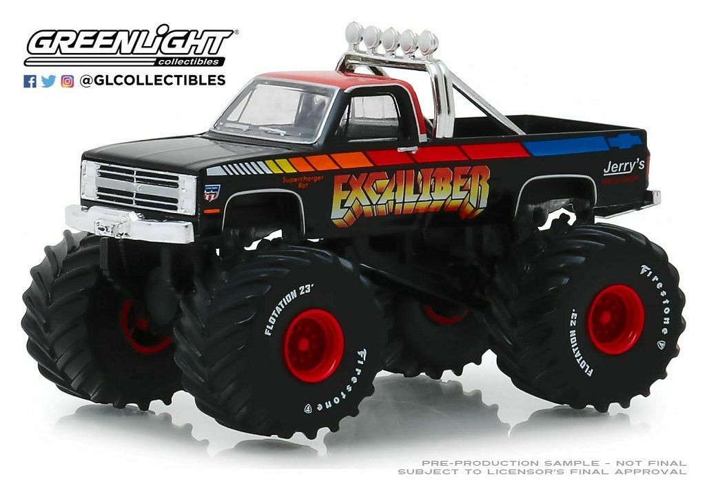 GREENLIGHT 1987 CHEVROLET K20 SILVARDO EXCALIBER