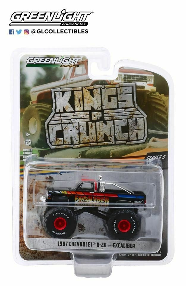 GREENLIGHT 1987 CHEVROLET K20 SILVARDO EXCALIBER
