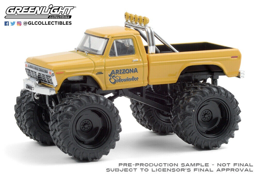 GREENLIGHT 1975 FORD F-250 MONSTER TRUCK ARIZONA SIDEWINDER