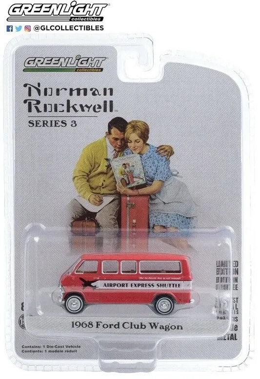 GREENLIGHT 1968 FORD CLUB WAGON - AIRPORT EXPRESS SHUTTLE