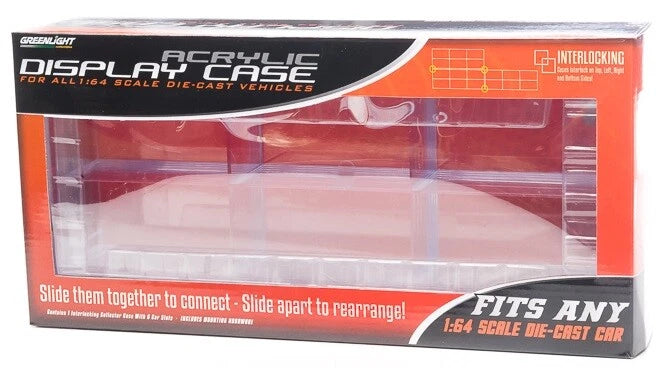 GREENLIGHT 6-CAR CONNECTING ACRYLIC CASE