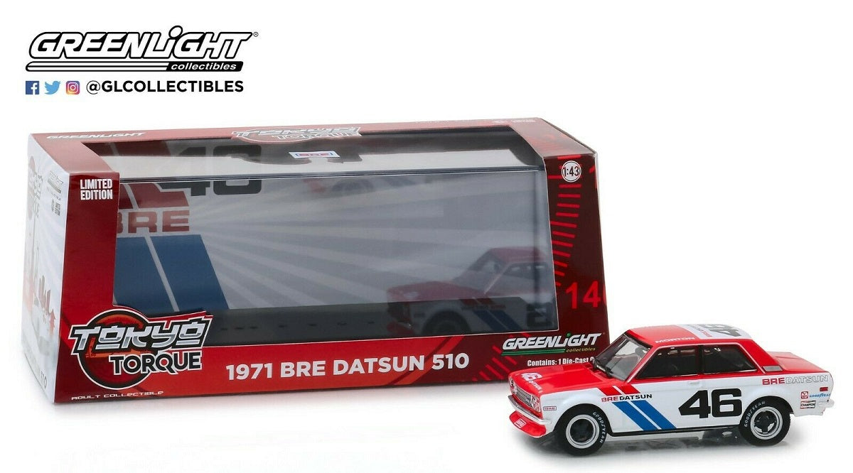 GREENLIGHT 1971 DATSUN 510 #46 BROCK RACING