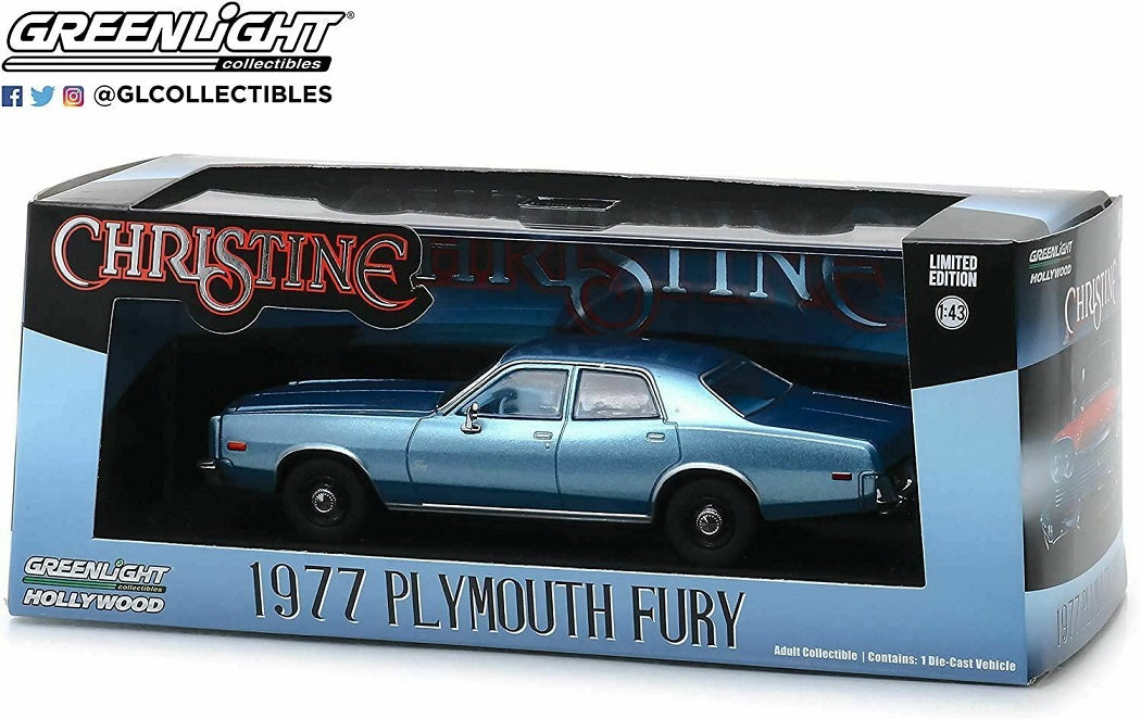 GREENLIGHT 1977 PLYMOUTH FURY, CHRISTINE DETECTIVE RUDOLPH JENKINS