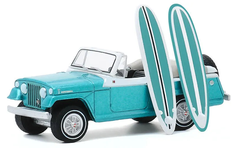 GREENLIGHT 1968 KAISER JEEP JEEPSTER WITH SURFBOARDS