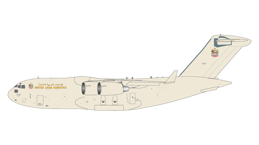 GEMINI JETS C-17A GLOBEMASTER UNITED ARAB EMIRATES AIR FORCE REG: 1228