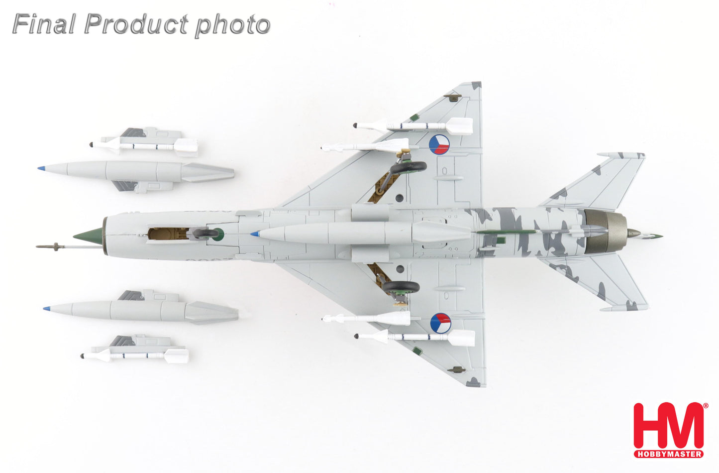 HOBBY MASTER MIG-21MFN CZECH AIR FORCE "45 YEARS OF AFB CASLAV" 2500, 41ST FS CZECH REPUBLIC OCTOBER 2002