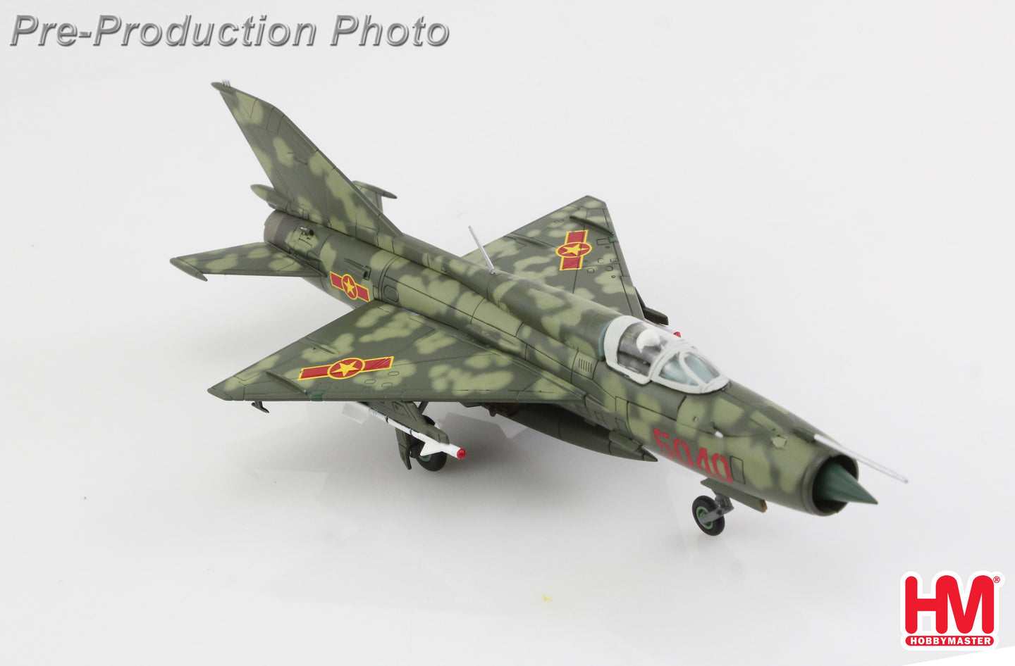 HOBBY MASTER MIG-21PFM 5040 921ST FIGHTER REGIMENT VIETNAMESE AIR FORCE DECEMBER 1972