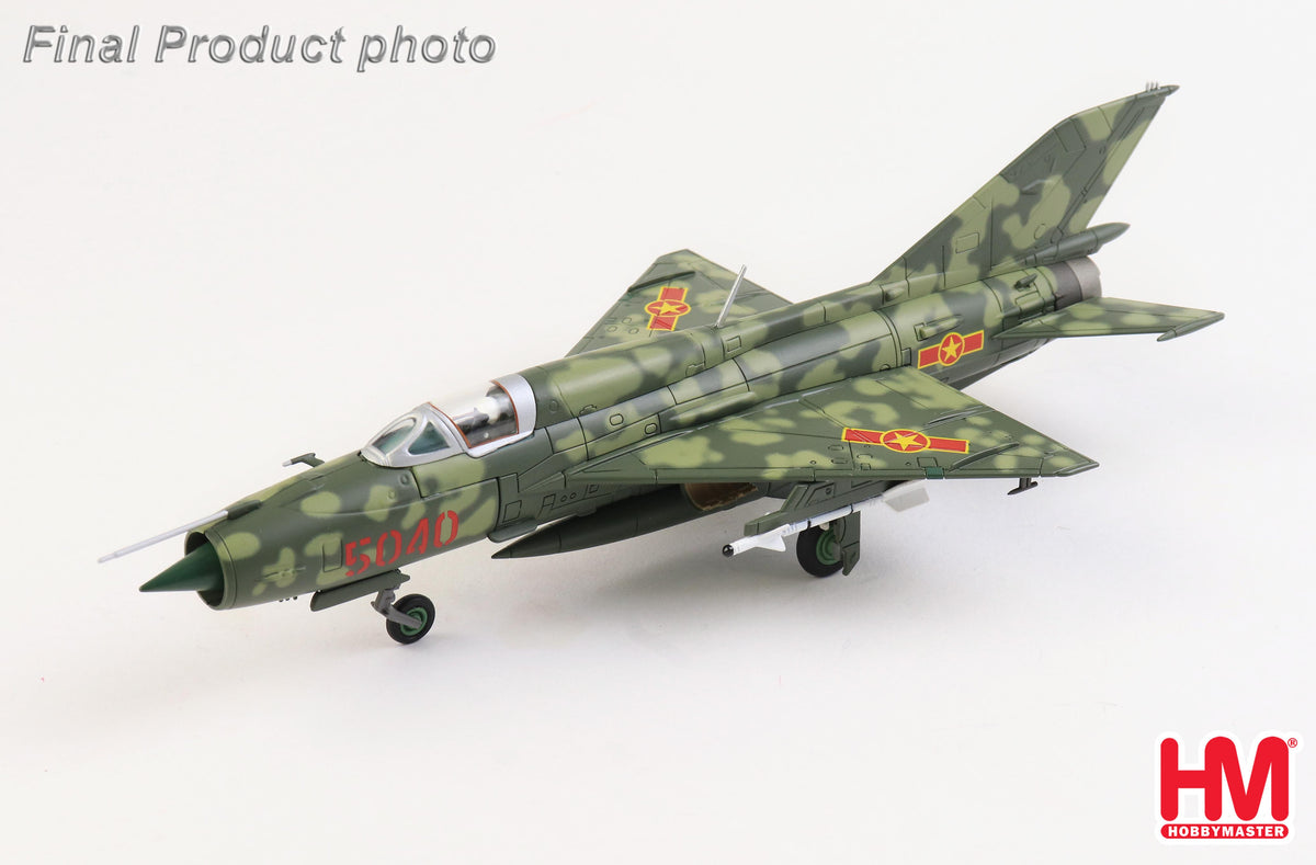 HOBBY MASTER MIG-21PFM VIETNAMESE AIR FORCE 5040 '921ST FIGHTER REGIMENT' REG: 5040