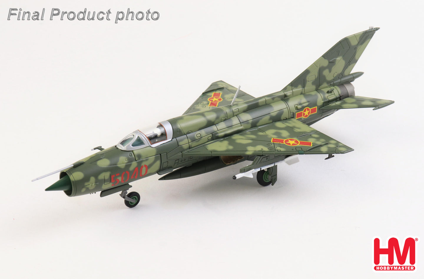 HOBBY MASTER MIG-21PFM VIETNAMESE AIR FORCE 5040 '921ST FIGHTER REGIMENT' REG: 5040