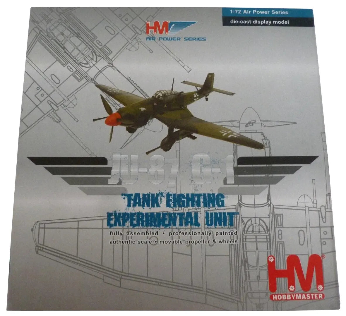 HOBBY MASTER HA0110 1/72 JUNKERS JU 87G STUKA TANK FIGHTING EXPERIMENTAL UNIT