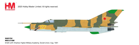 HOBBY MASTER MIG-21SM, 812TH UAP, KHARKOV HIGHER MILITARY ACADEMY, SOVIET UNION, AUG. 1991