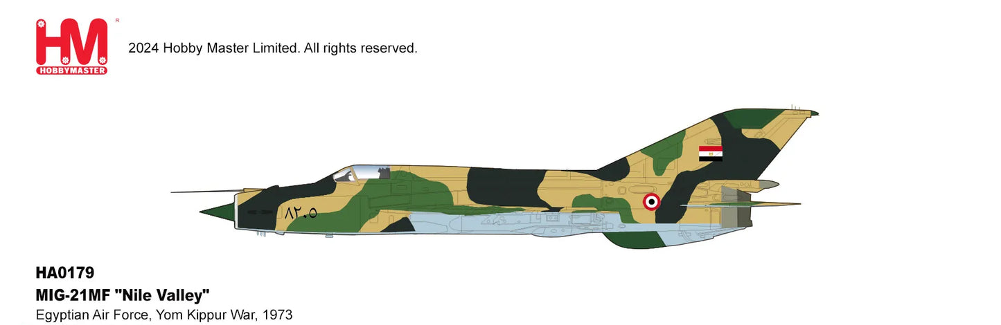 HOBBY MASTER M1G-21MF EGYPTIAN AIR FORCE "NILE VALLEY" YOM KIPPUR WAR 1973
