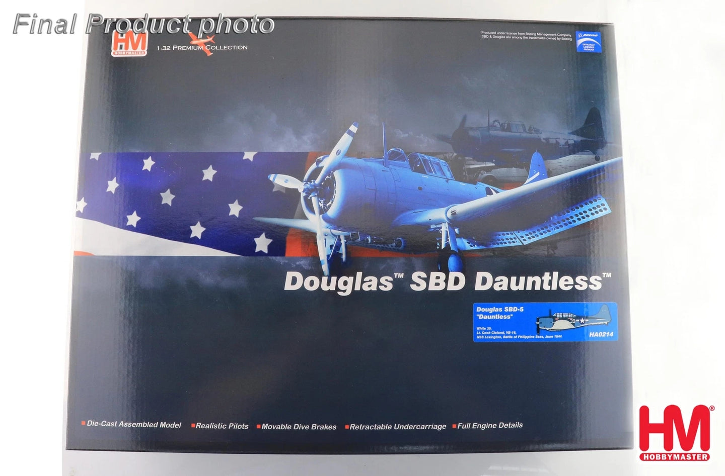HOBBY MASTER DOUGLAS SBD-5 "DAUNTLESS" WHITE 39 BATTLE OF PHILIPPINE SEAS 1944