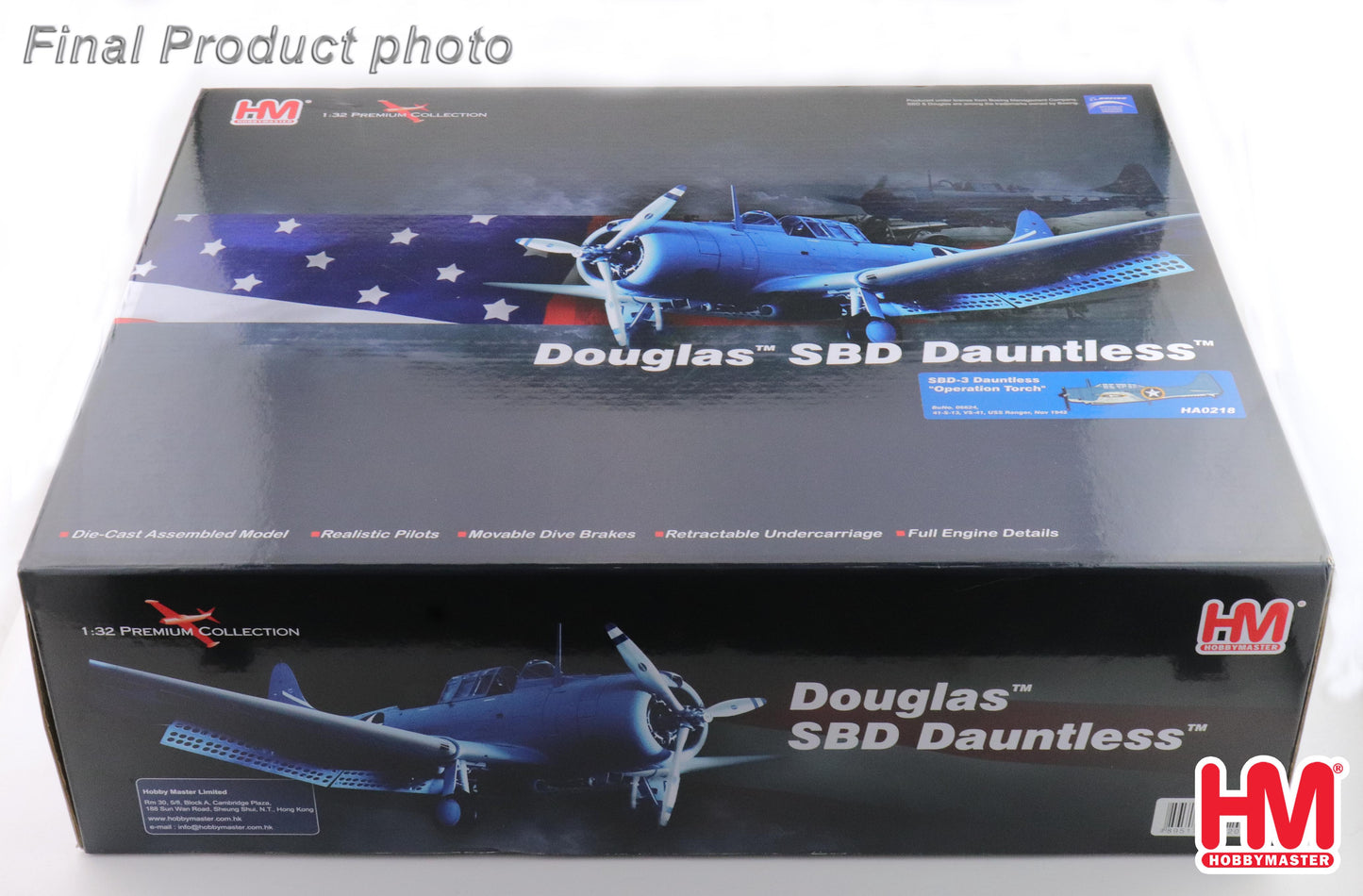 HOBBY MASTER SBD-3 DAUNTLESS US NAVY 41-S-13 "OPERATION TORCH" USS RANGER NOV 1942