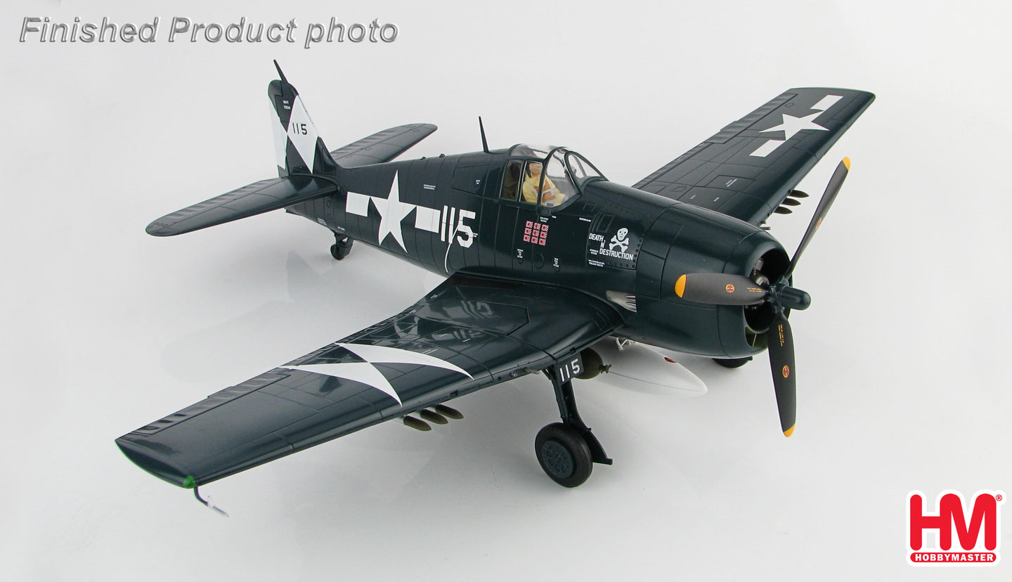 HOBBY MASTER F6F-5 USS ESSEX "DEATH AND DESTRUCTION" BUNO 72534 VF-83 MAY 1945