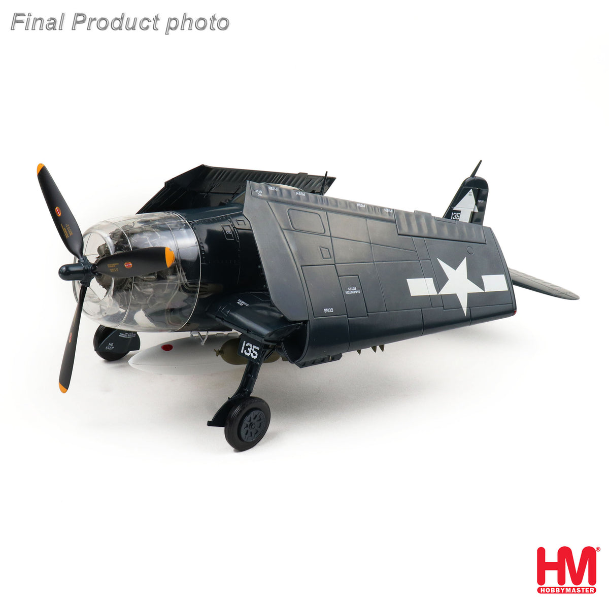 HOBBY MASTER F6F-5P HELLCAT 135P VF-84 "WOLF GANG" USS BUNKER HILL AUGUST 1945