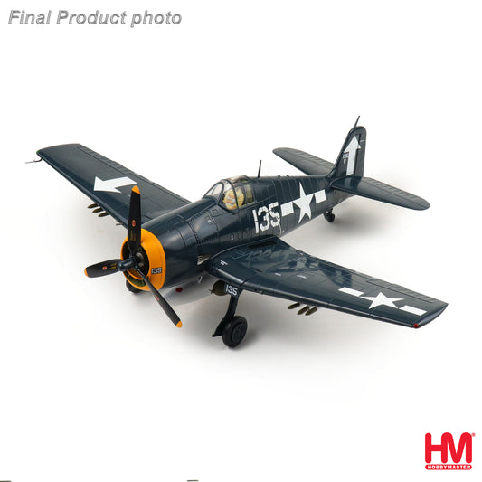 HOBBY MASTER F6F-5P HELLCAT 135P VF-84 "WOLF GANG" USS BUNKER HILL AUGUST 1945