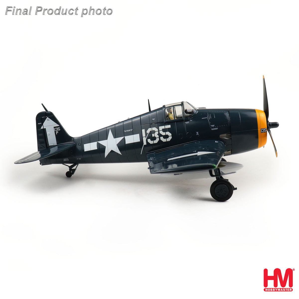 HOBBY MASTER F6F-5P HELLCAT 135P VF-84 "WOLF GANG" USS BUNKER HILL AUGUST 1945