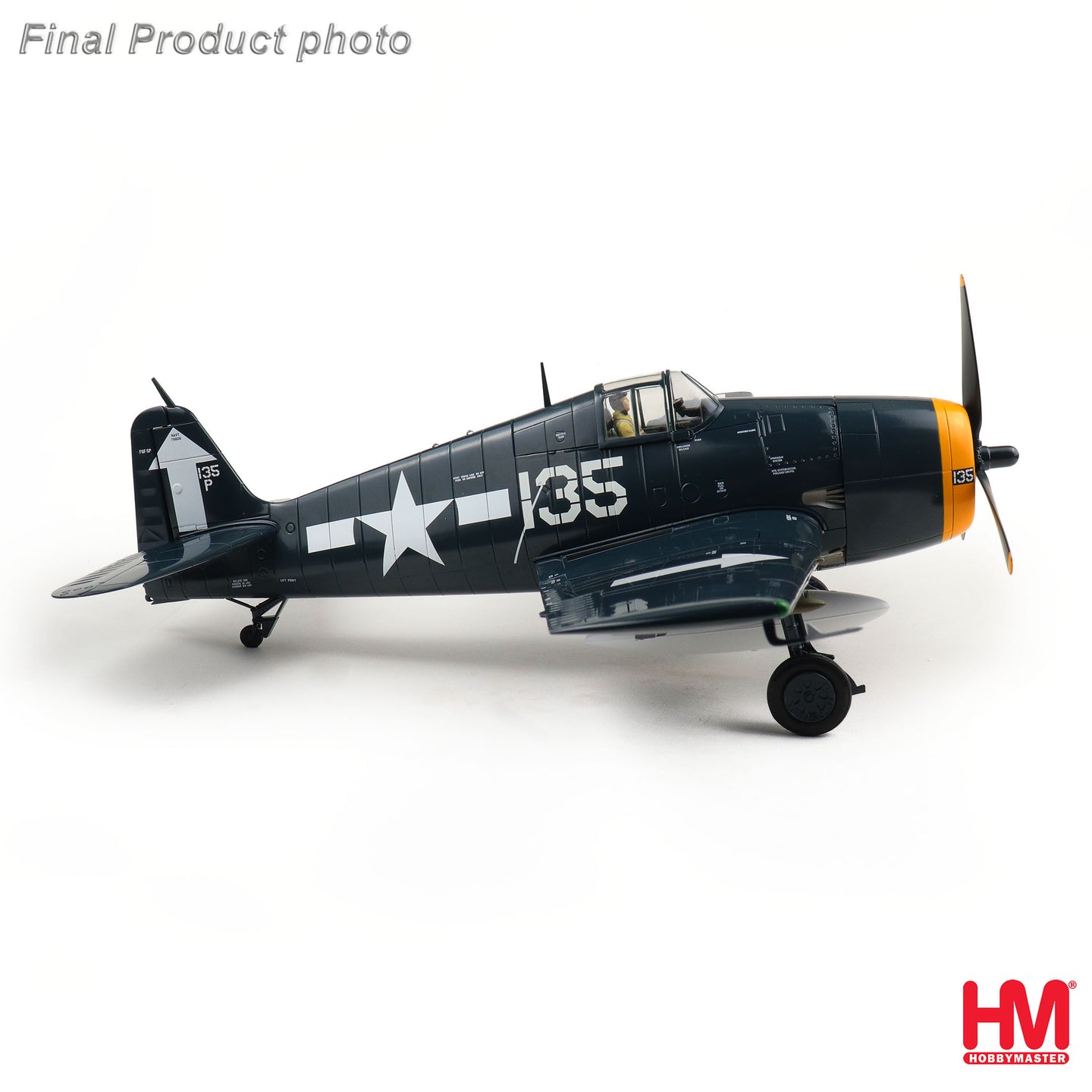 HOBBY MASTER F6F-5P HELLCAT 135P VF-84 "WOLF GANG" USS BUNKER HILL AUGUST 1945
