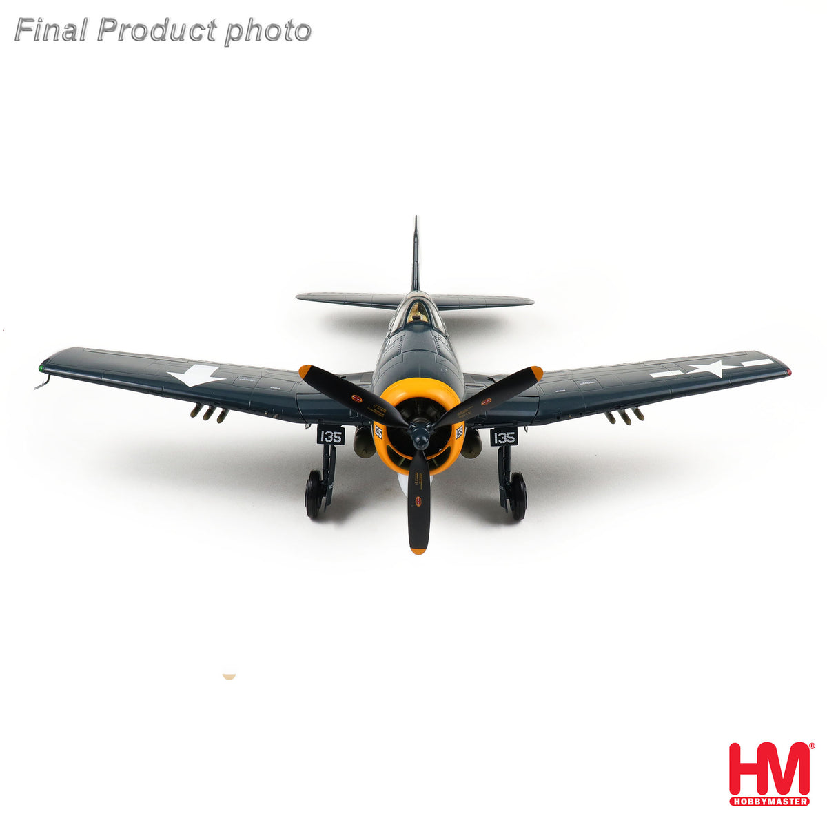 HOBBY MASTER F6F-5P HELLCAT 135P VF-84 "WOLF GANG" USS BUNKER HILL AUGUST 1945