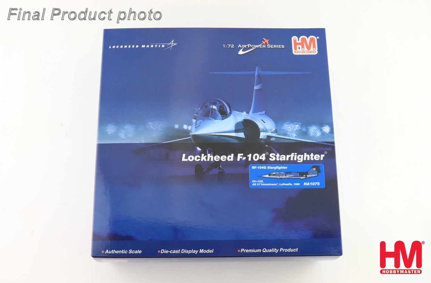 HOBBY MASTER RF104G STARGFIGHTER LUFTWAFFE EA+235 AG 51 "IMMELMANN" 1966