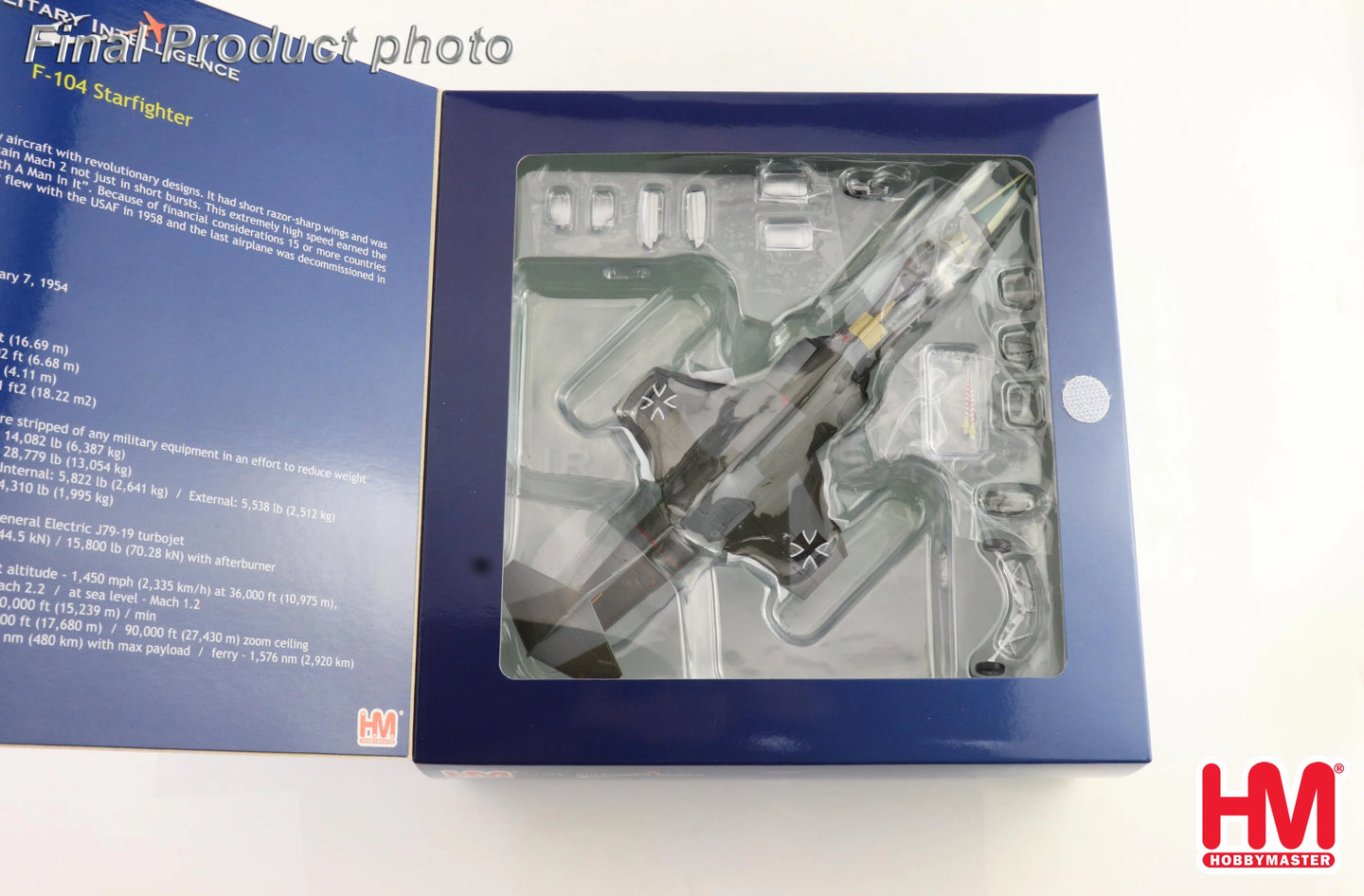 HOBBY MASTER RF104G STARGFIGHTER LUFTWAFFE EA+235 AG 51 "IMMELMANN" 1966