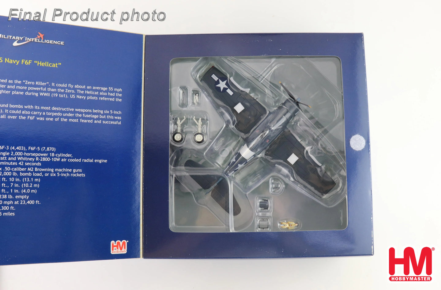 HOBBY MASTER GRUMMAN F6F-3 HELLCAT "WHITE 3" ENS. GORDON ARTHUR STANLEY 1944