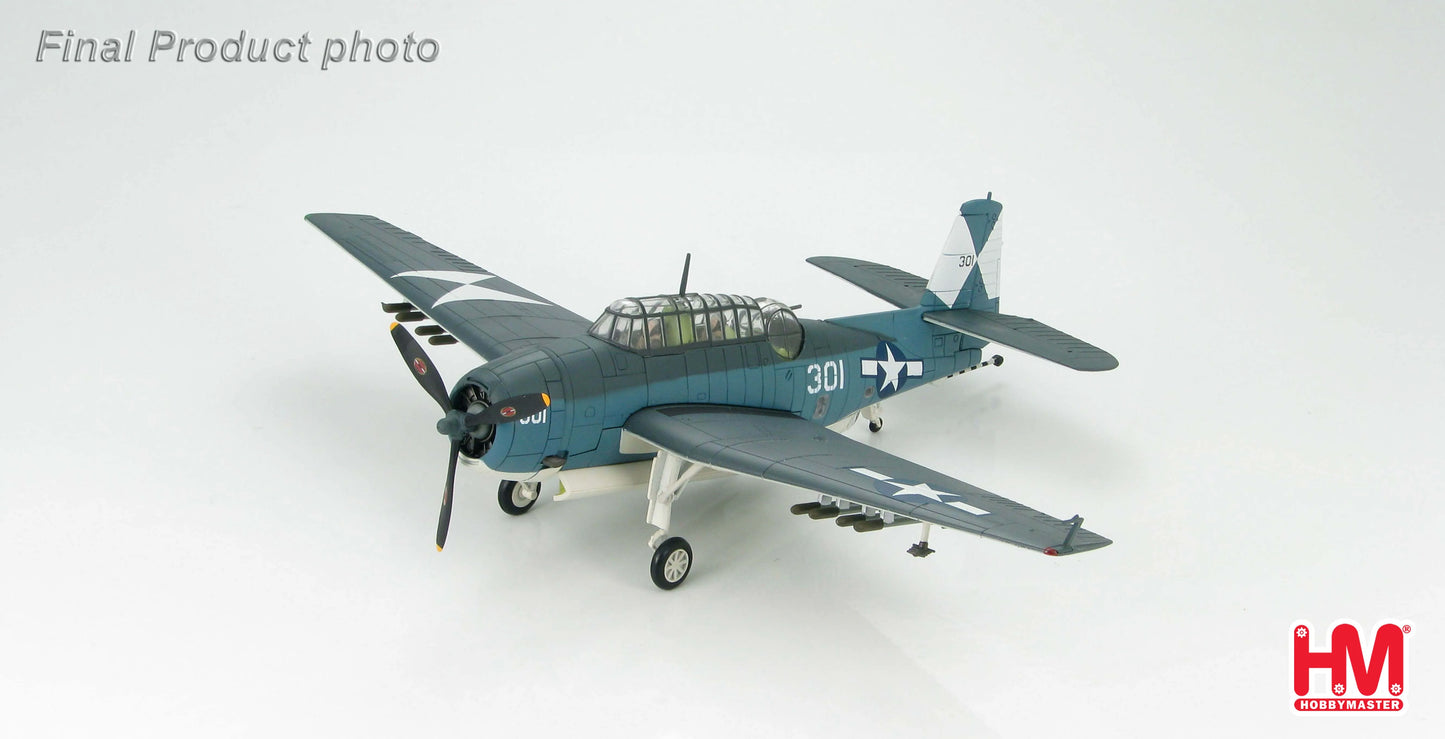 HOBBY MASTER TBF AVENGER USN USS ESSEX 1945