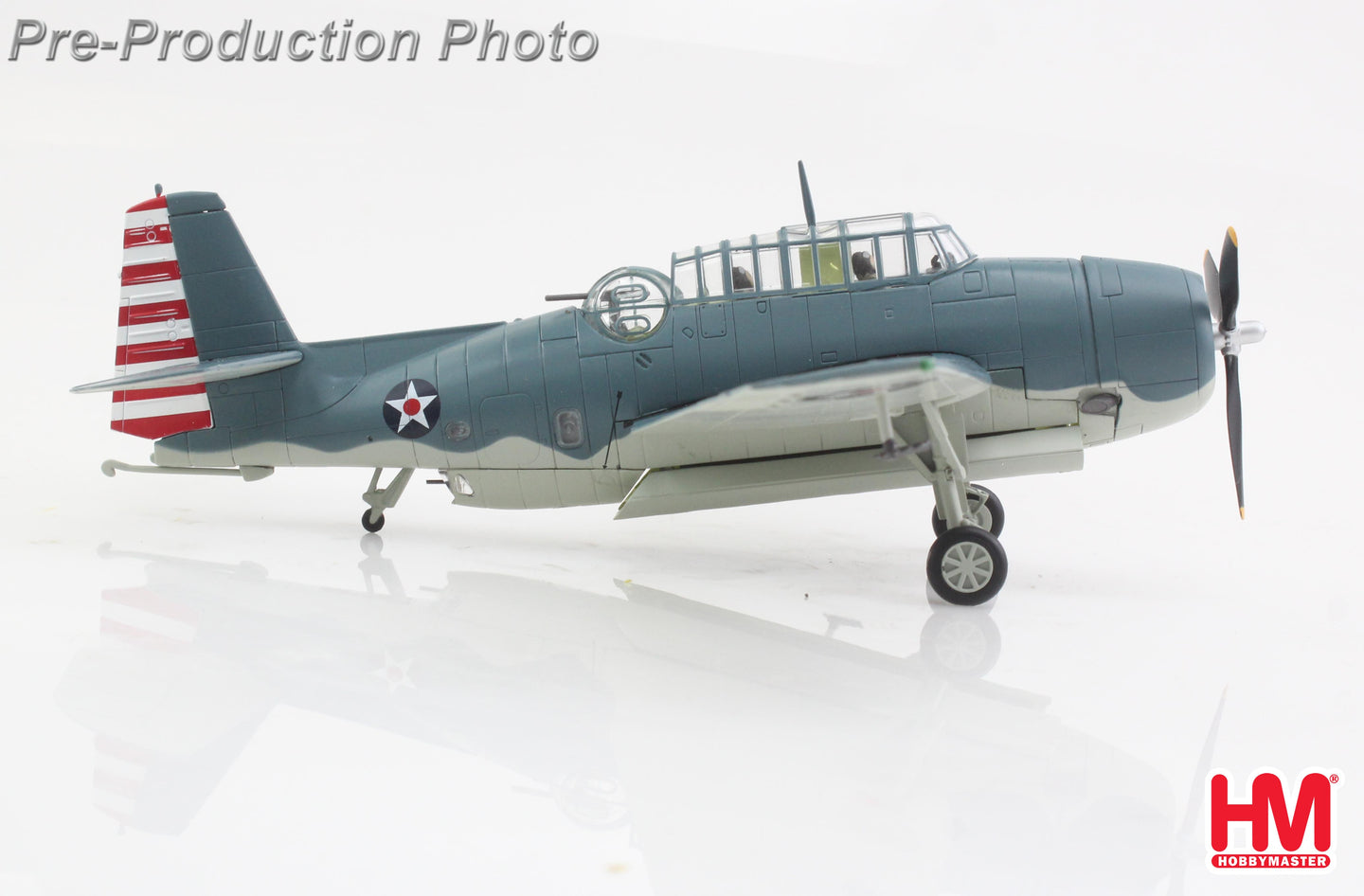 HOBBY MASTER TBF-1 FIRST AVENGER US NAVY JAN 1942 (W/DECAL FOR 8-T-1 TO 8-T-6)