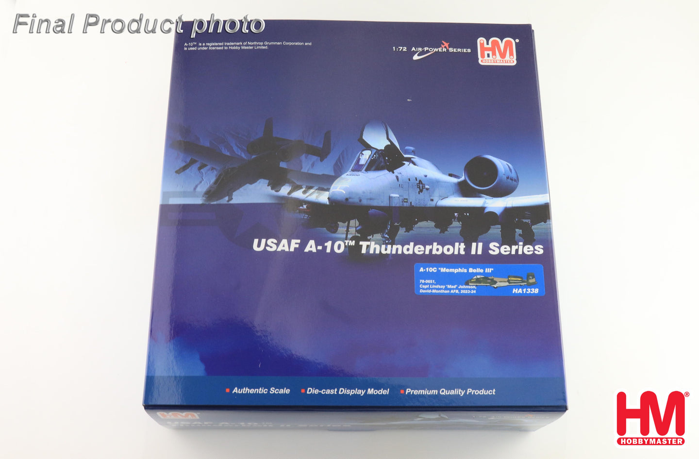 HOBBY MASTER A-10C "MEMPHIS BELLE III" CAPT LINDSAY "MAD" JOHNSON