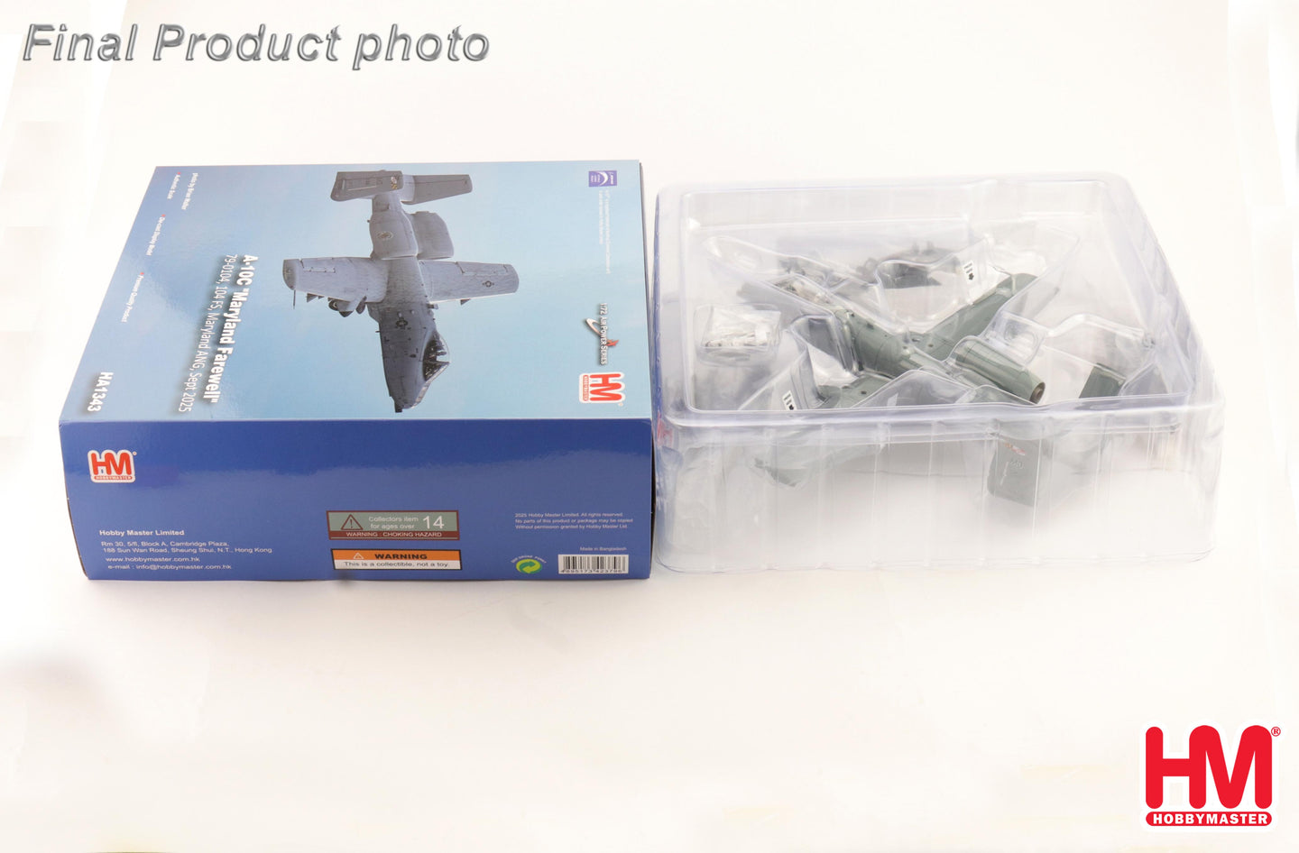 HOBBY MASTER A-10C "MARYLAND FAREWELL" 79-0104 104 FS MARYLAND ANG SEPT 2025