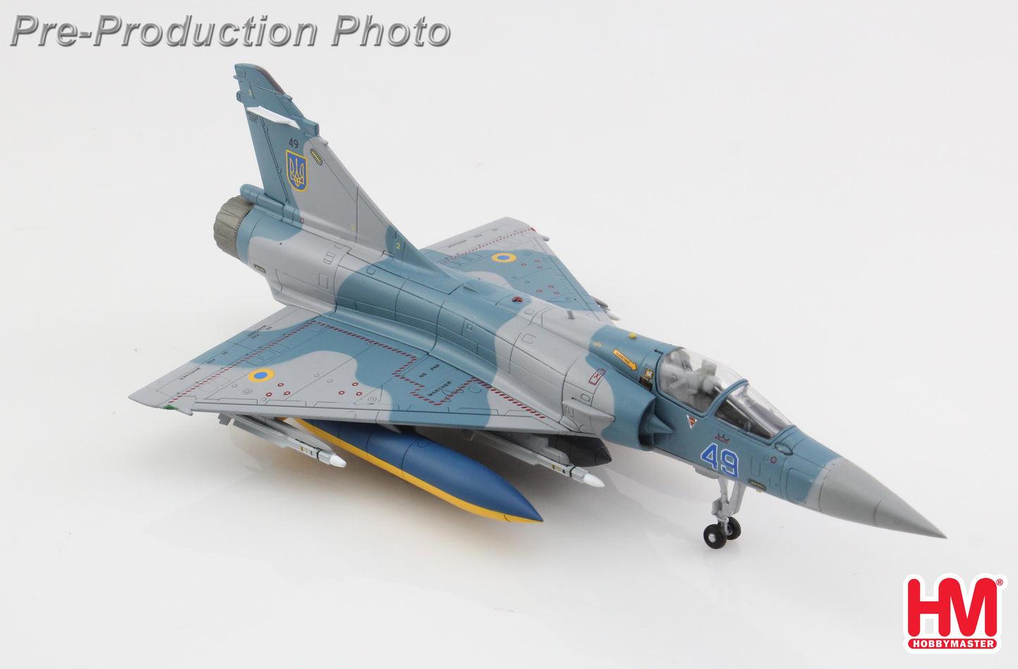 HOBBY MASTER MIRAGE 2000-5F UKRANIAN AIR FORCE 2025 (WITH NO. 1 AND 2 PLANES DECAL)