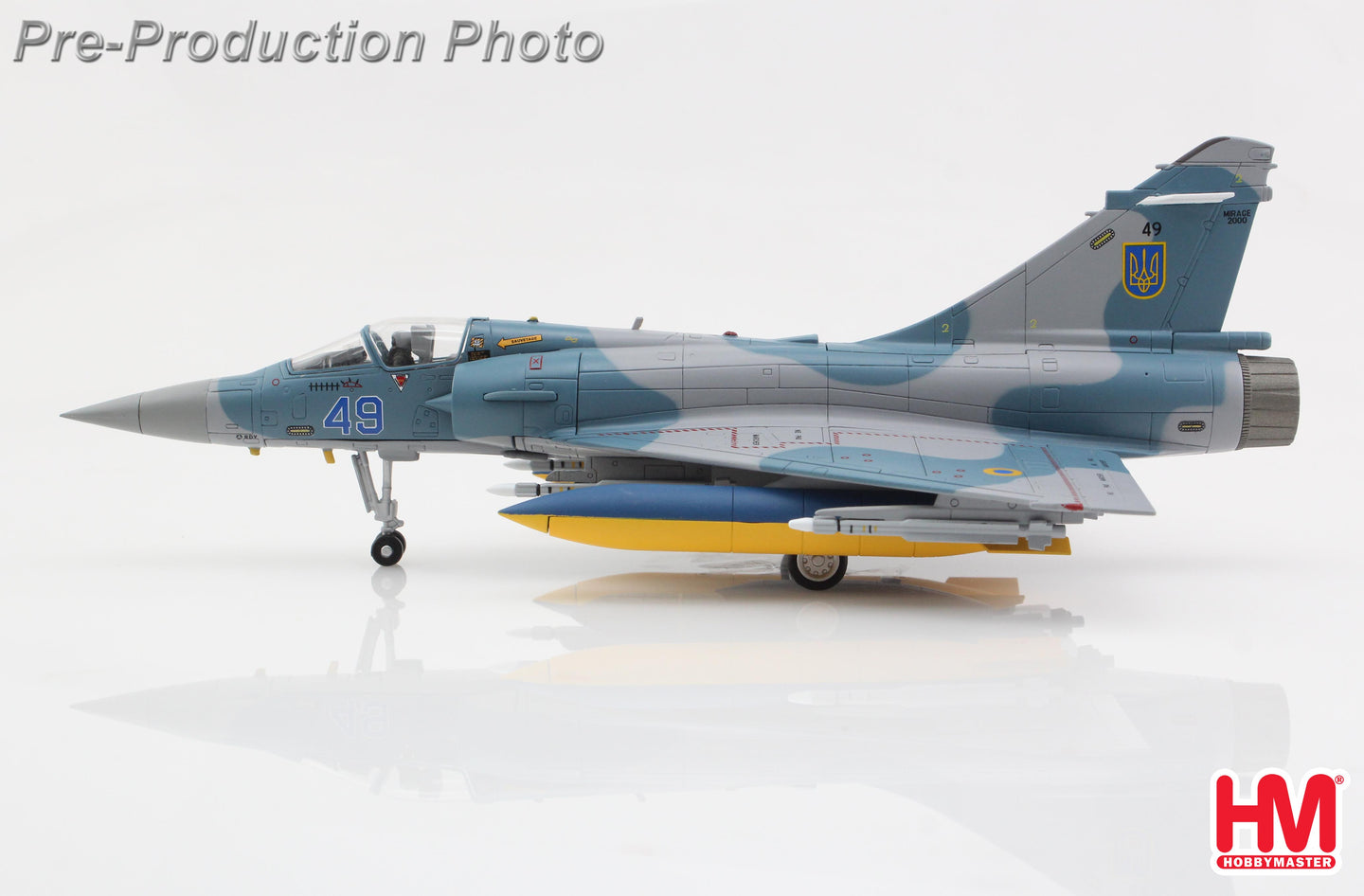 HOBBY MASTER MIRAGE 2000-5F UKRANIAN AIR FORCE 2025 (WITH NO. 1 AND 2 PLANES DECAL)