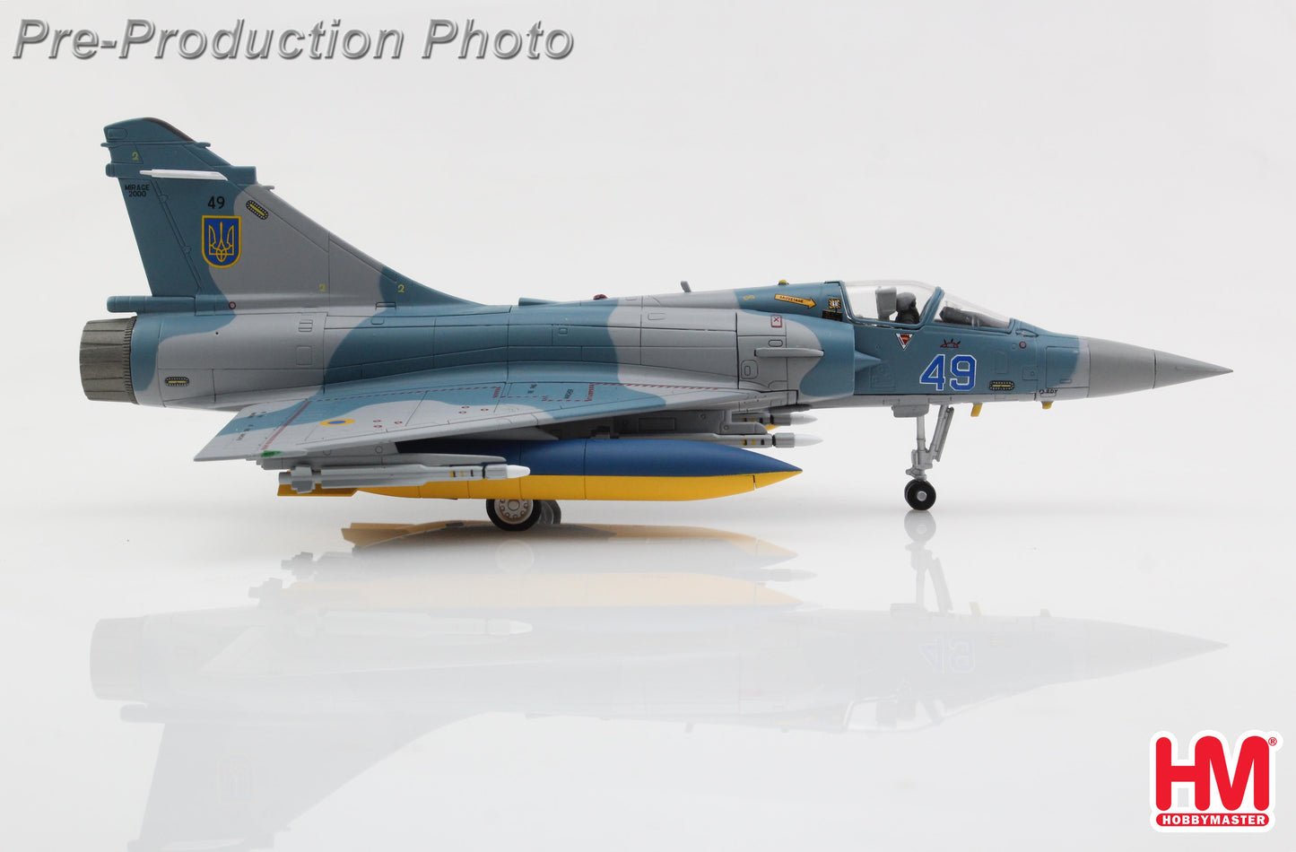HOBBY MASTER MIRAGE 2000-5F UKRANIAN AIR FORCE 2025 (WITH NO. 1 AND 2 PLANES DECAL)