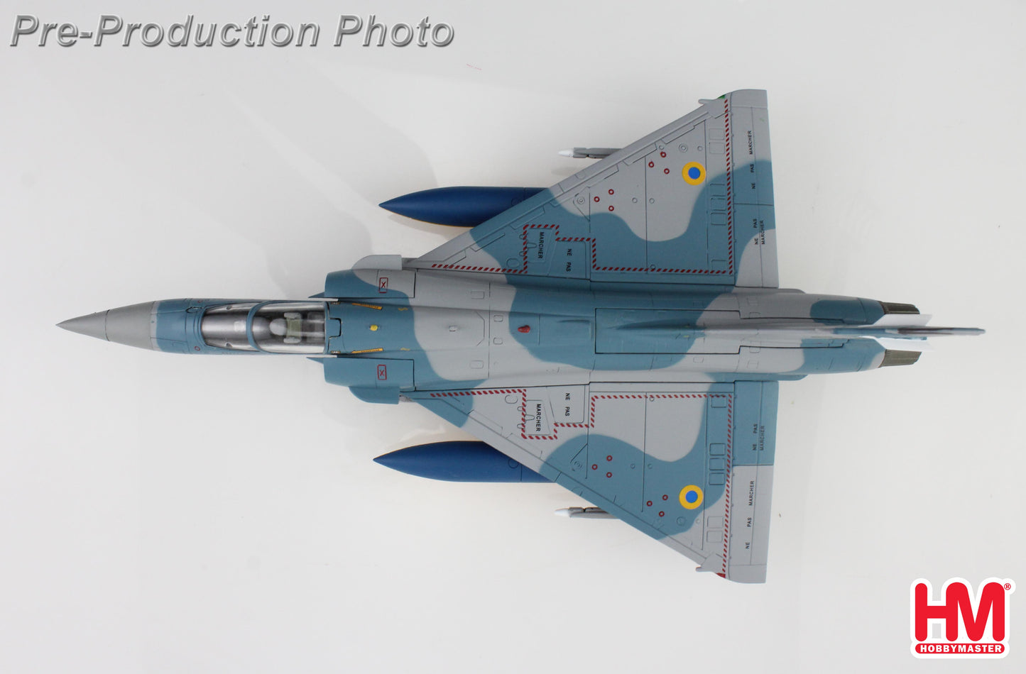 HOBBY MASTER MIRAGE 2000-5F UKRANIAN AIR FORCE 2025 (WITH NO. 1 AND 2 PLANES DECAL)