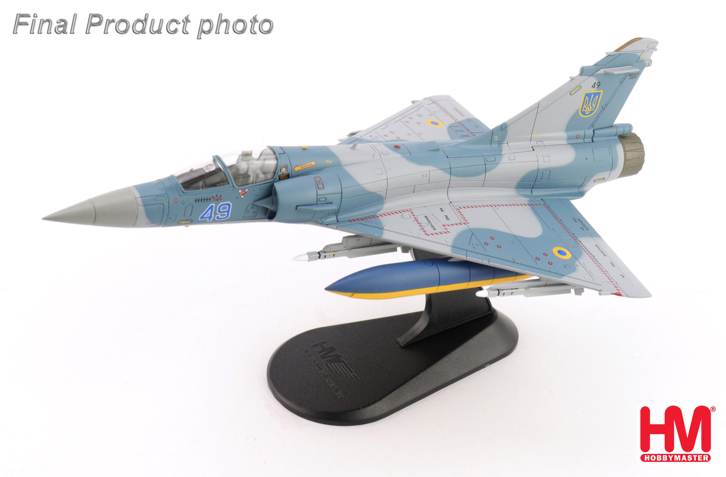 HOBBY MASTER MIRAGE 2000-5F UKRANIAN AIR FORCE 2025 (WITH NO. 1 AND 2 PLANES DECAL)