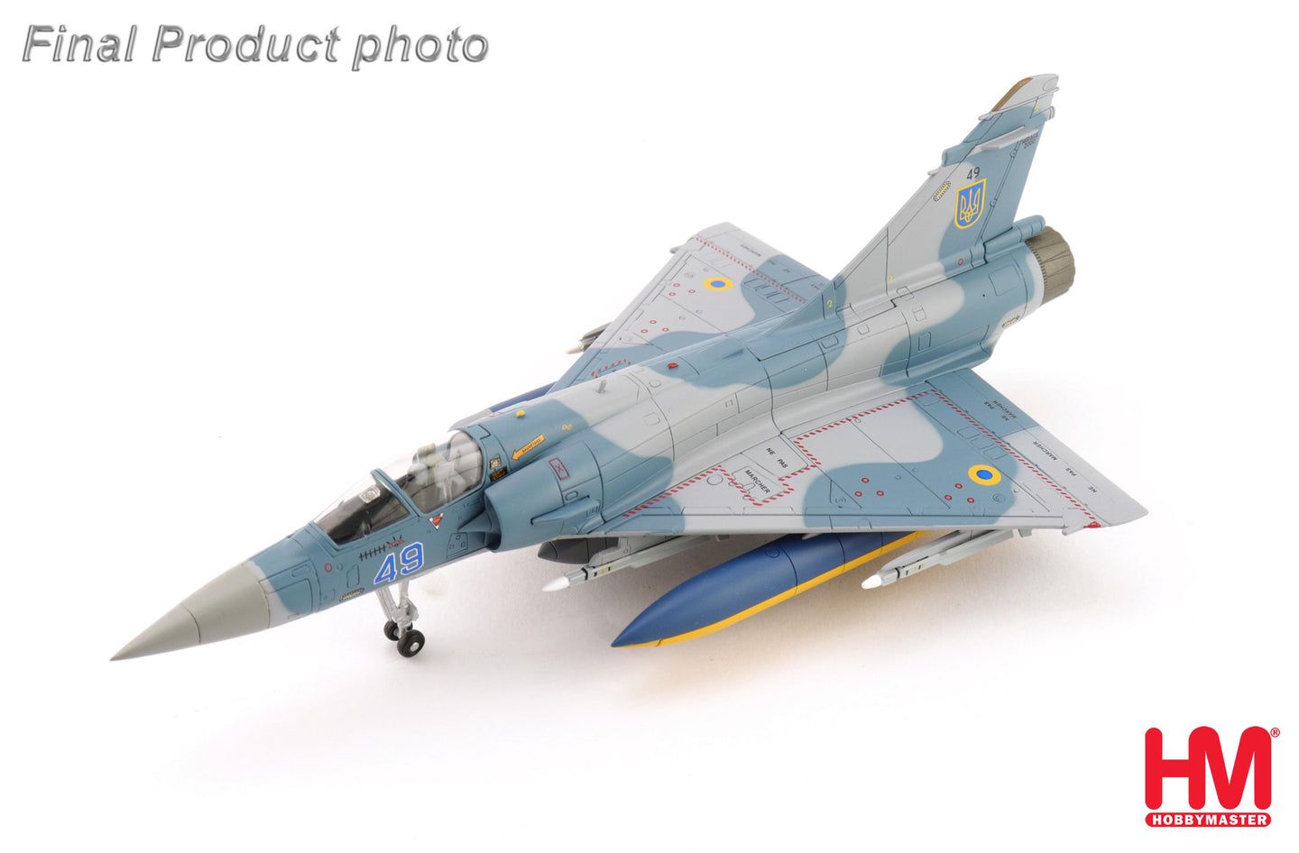 HOBBY MASTER MIRAGE 2000-5F UKRANIAN AIR FORCE 2025 (WITH NO. 1 AND 2 PLANES DECAL)