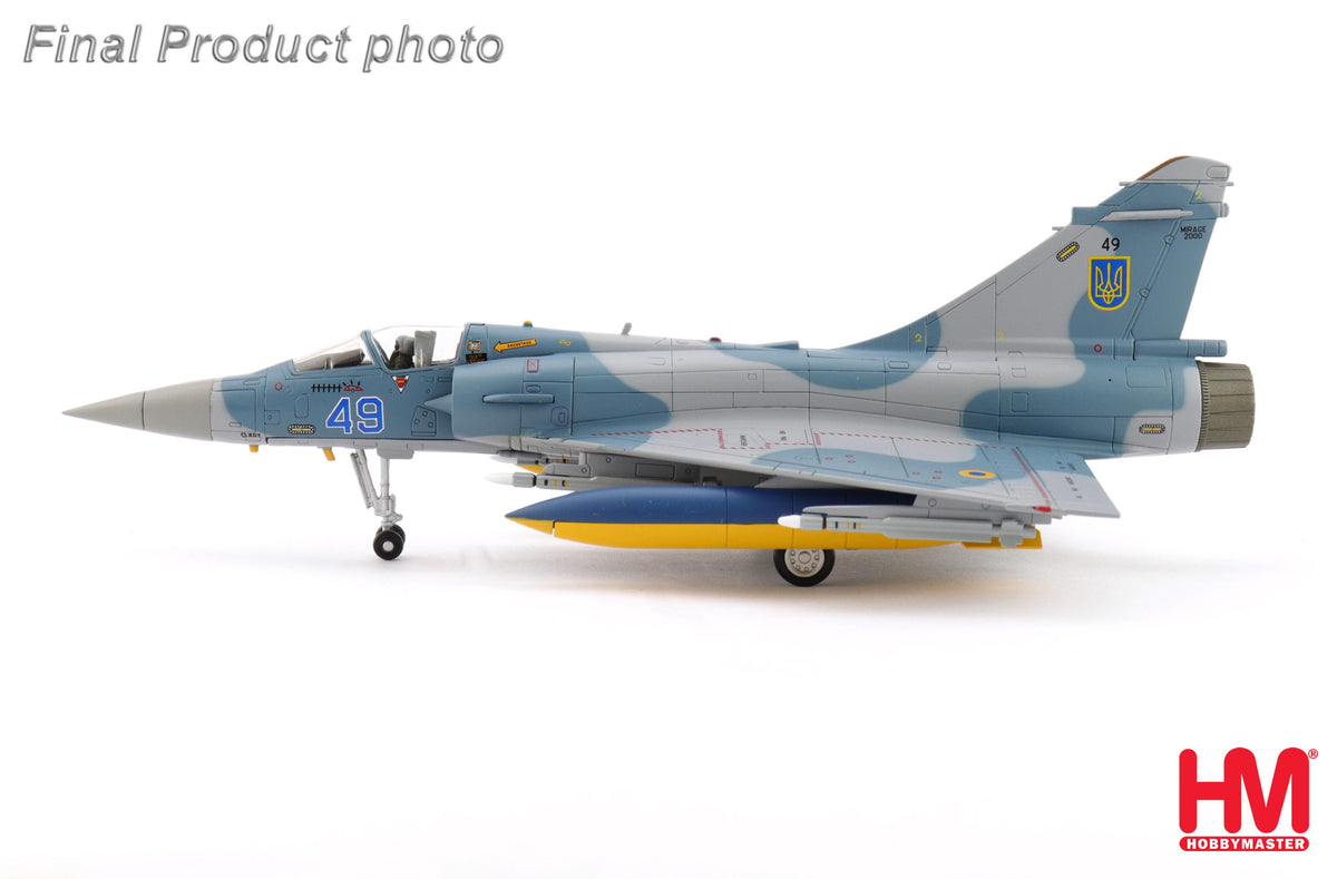HOBBY MASTER MIRAGE 2000-5F UKRANIAN AIR FORCE 2025 (WITH NO. 1 AND 2 PLANES DECAL)