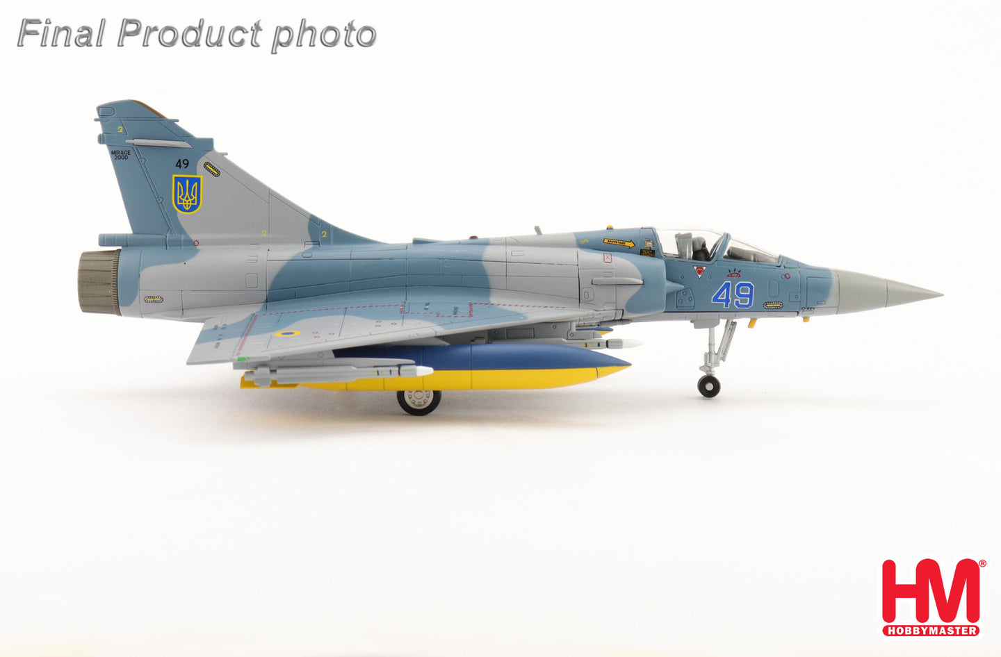 HOBBY MASTER MIRAGE 2000-5F UKRANIAN AIR FORCE 2025 (WITH NO. 1 AND 2 PLANES DECAL)