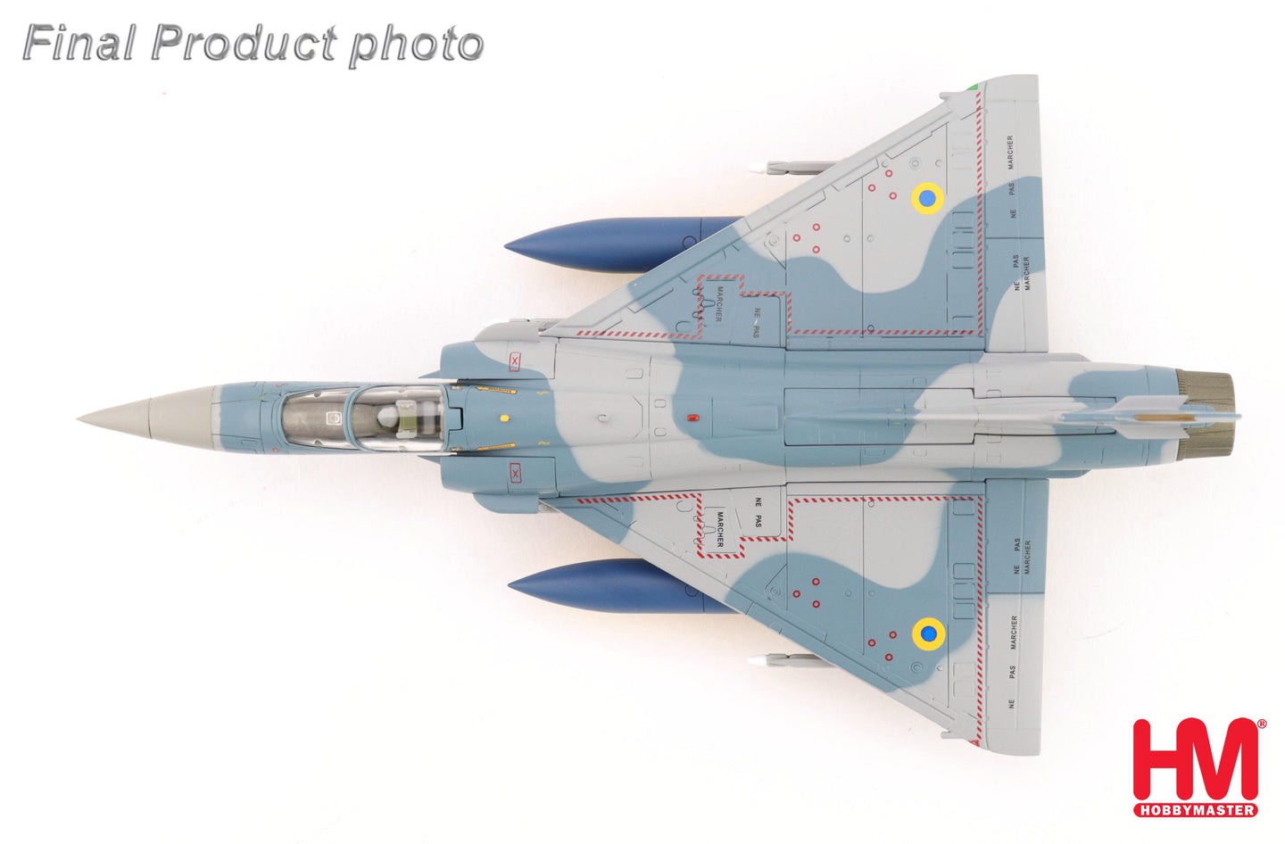 HOBBY MASTER MIRAGE 2000-5F UKRANIAN AIR FORCE 2025 (WITH NO. 1 AND 2 PLANES DECAL)